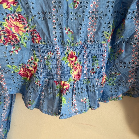 NWT Blossom Eyelet Top xs free people - Picture 9 of 9